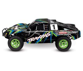 Traxxas  Slash 4x4 Green Rtr short Course Race Truck Brushed battery & charger