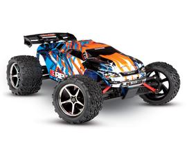 Traxxas 1/16 E-Revo Brushed 4WD RTR RC Monster Truck Charger & Battery ORANGE