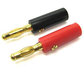 Etronix 4.0mm Gold Connector Red & Black