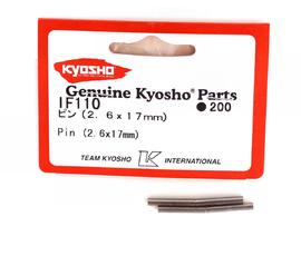 Kyosho 2.6x17mm Wheel Pins (4)