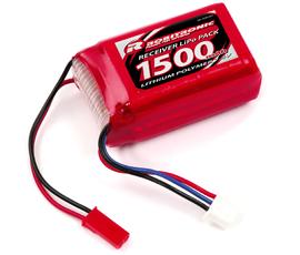 Robitronic LiPo Battery 1500mAh 2S AAA Hump Size for RX (EH)