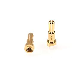 Ruddog 4/5mm Dual Bullet Gold Plug Male (2pcs)